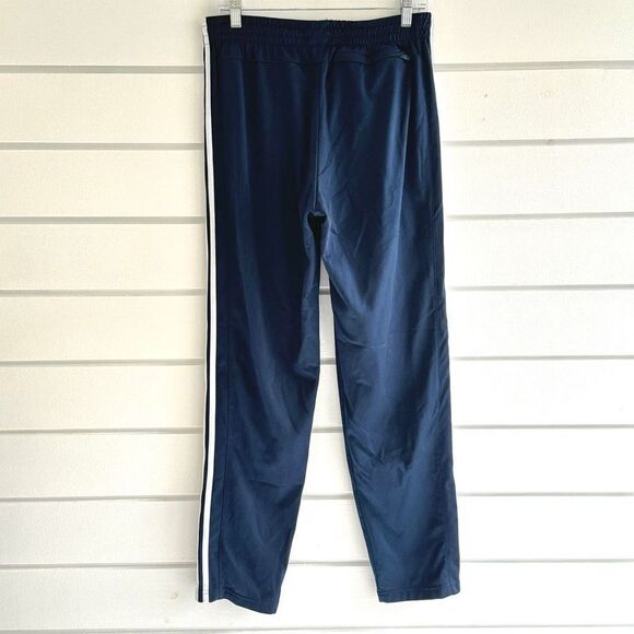 Adidas Men's Essentials 3-Stripes Tricot Track Pants In Navy Size Large - Picture 4 of 11